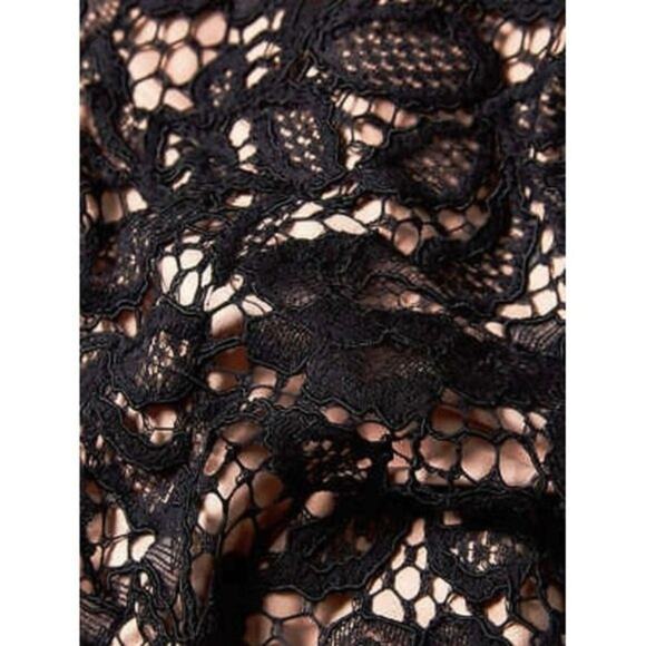 NWT Alexis Kelie Short Sleeve Lace Open Back Jumpsuit Black Size XS - Picture 3 of 15